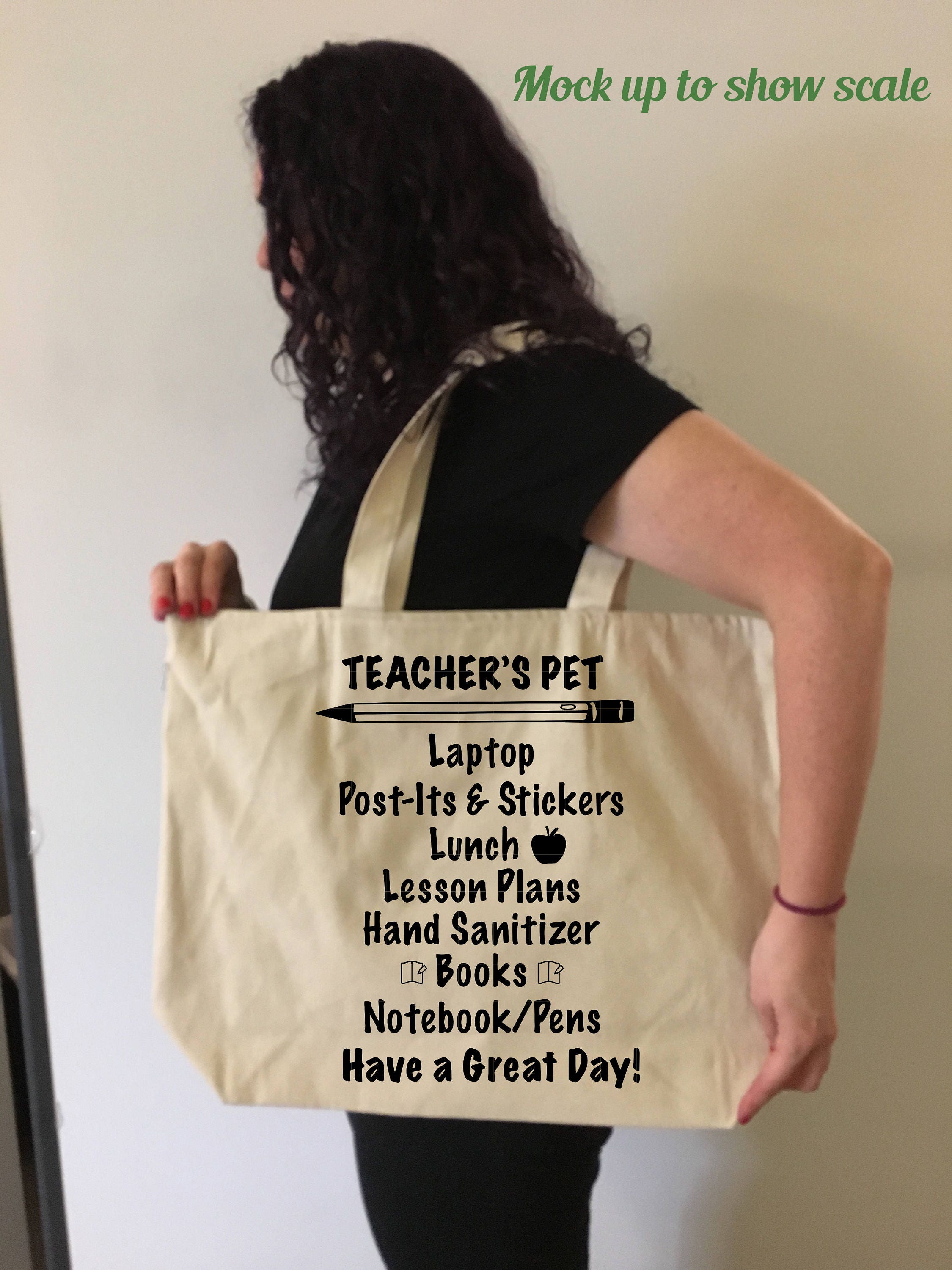 TEACHER'S BAG Back to School Tote, Gift for Teacher, Graduation Gift