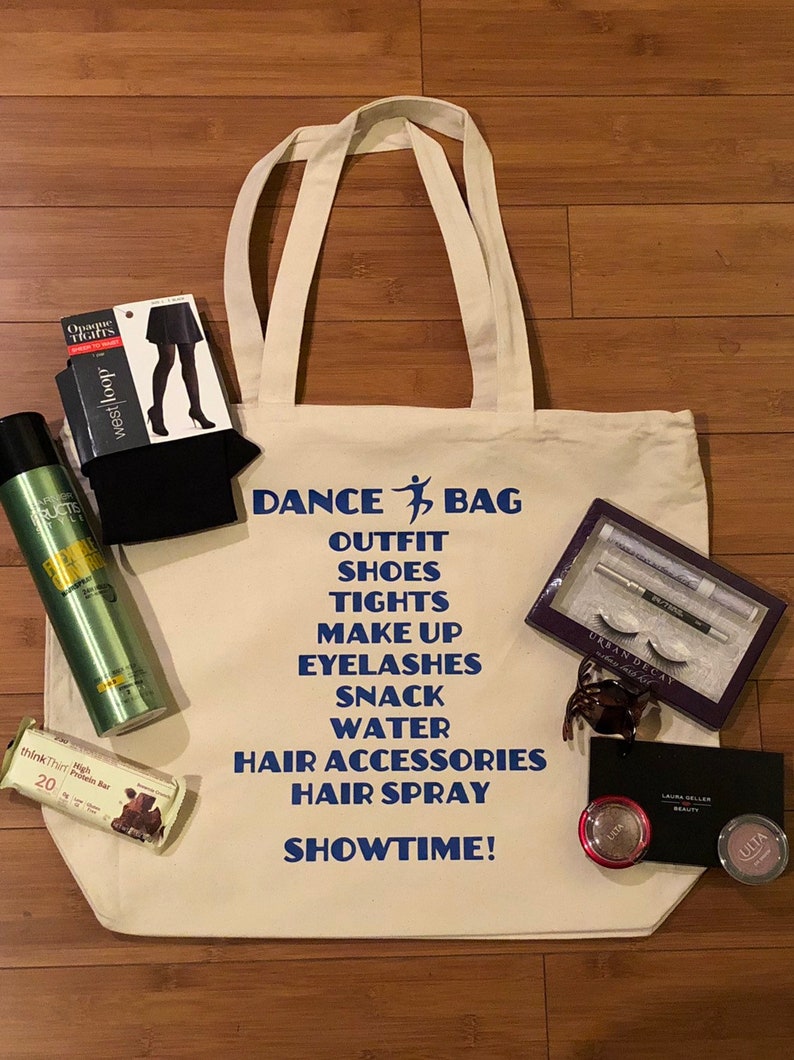 DANCE BAG, Dance Competition Tote, Dancer Bag, Gift for Dancer, Ballet