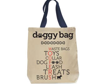 DOG BAG, Dog Daycare Bag, Doggy Bag, Dog Bag Tote, Dog Lover Gift, Dog Mom Gift, Travel Bag for Dog, Dog Bag Travel, Pet Supply Bag, Dog
