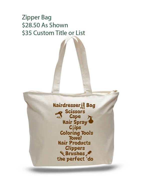 Hairdresser Bag Hair Stylist Tote Travel Tote Gift For Etsy