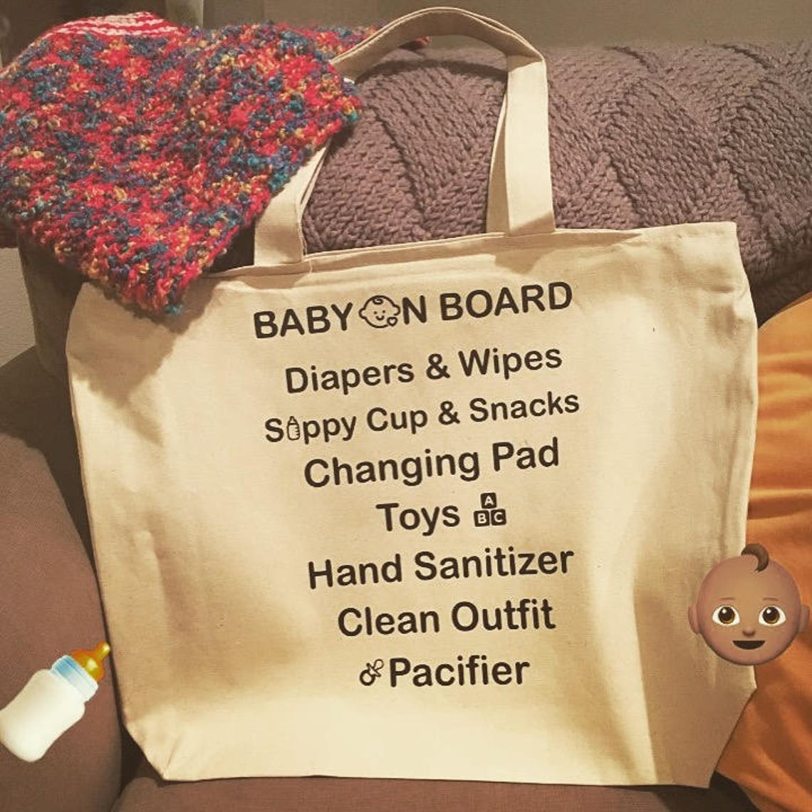 DIAPER Bag Baby Shower Gift Baby Gift Girl Baby on Board Etsy