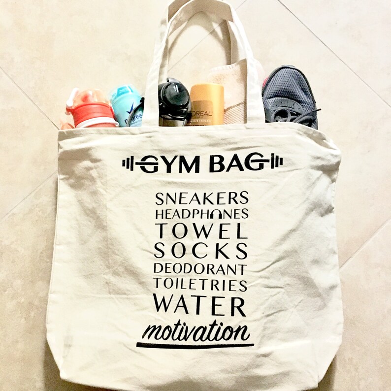 GYM BAG, Workout Bag, Unique Gym Bag, Workout Motivation Gift, Fitness Planner, Gym Clothes, Workout Gift, Personal Trainer Gift, Gym Women image 2