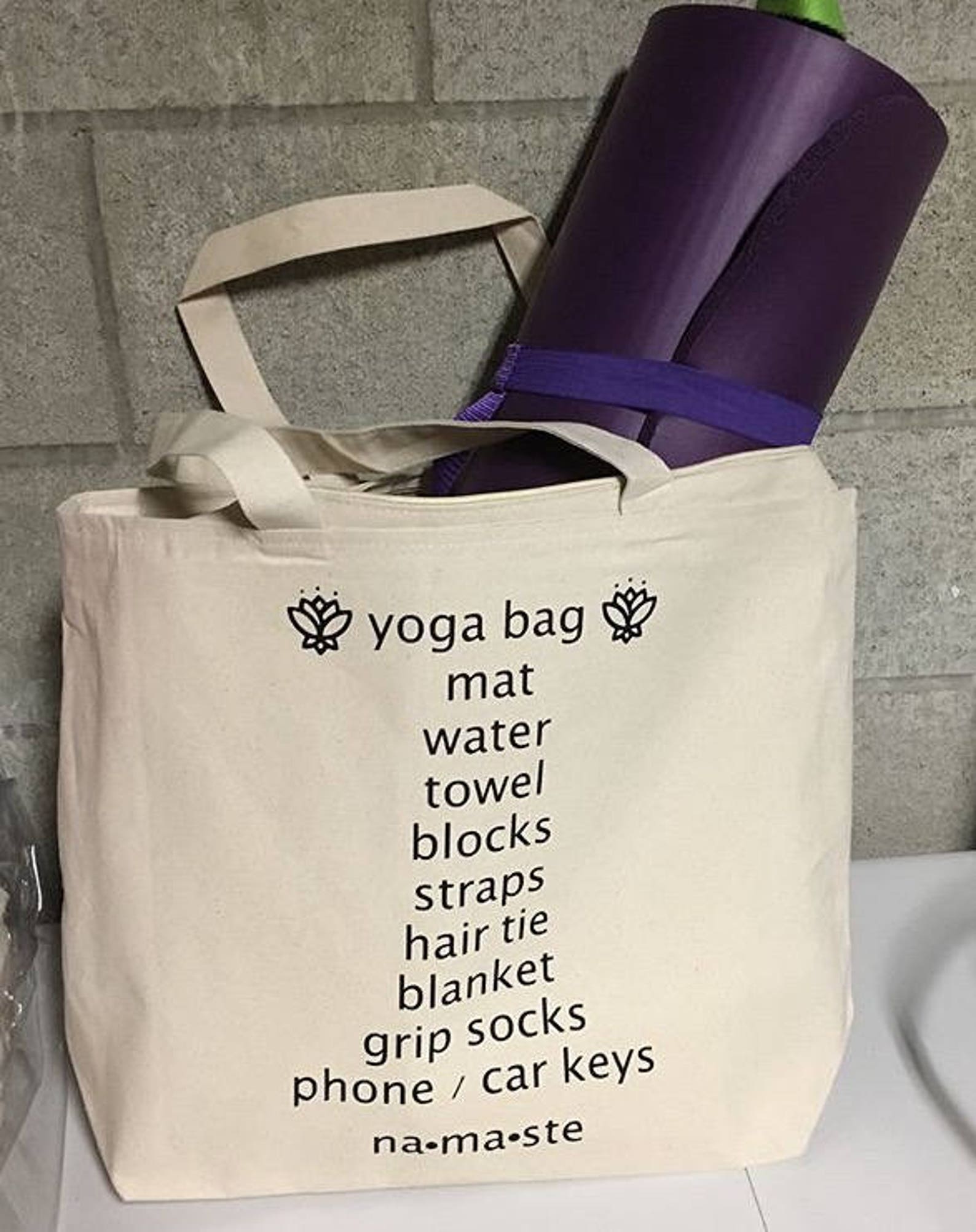 YOGA BAG Unique Yoga Gift, Yogi Gift, Yoga Mat Bag, Gift for Instructor