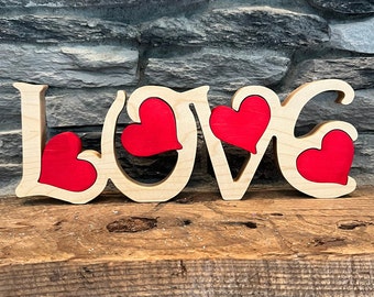 Large Wooden LOVE Sign