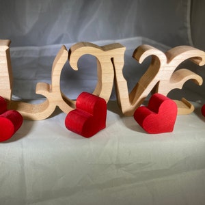 Wooden LOVE sign image 4