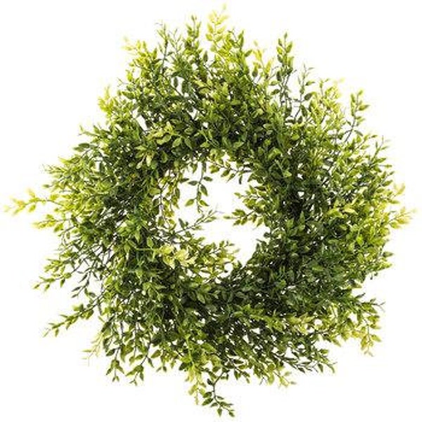 Everyday - Faux Florals- Lemon Boxwood Wreath