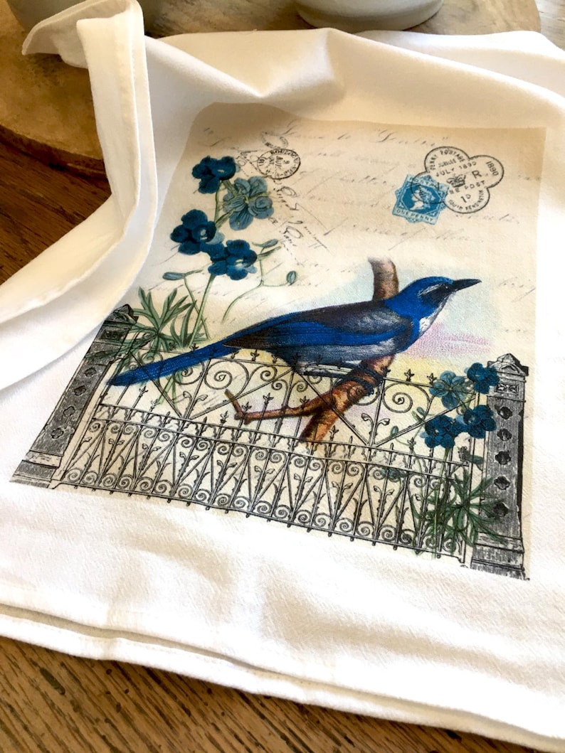 BellaVintageHome Bird Tea Towel