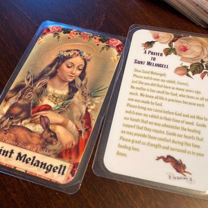 St. Melangell Schutzpatron der Kaninchen, Hasen und kleinen Tiere
