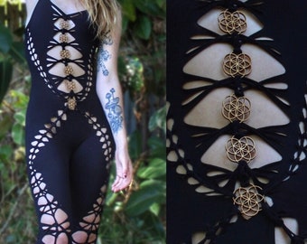 The Seeds of Life Flowsuit // Fire Safe Braided Bodysuit
