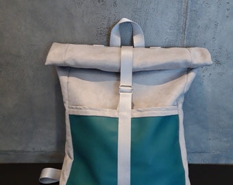 aNuk rolltop light gray/petroleum