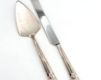 Lenox Forevermore Wedding Cake Server Set Bridal Knife Silver