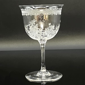 Rare Baccarat Lafayette Bordeaux Wine Glass - Luxury French Crystal Barware Replacement