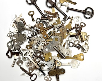 Vintage Lot of Keys - Clock - Skeleton - Cabinet - Utility - Auto - Collectible Locksmith
