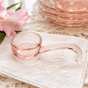 Fostoria Versailles Pink Depression Glass Ladle Condiment Server