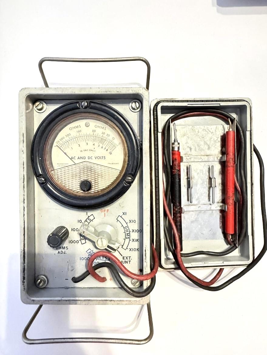 ◆245◆【レア】Vintage volt meter アナログボルトメータ－ Vintage dc volt meter - Etsy 日本