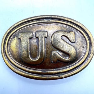 Vintage Replica Civil War Belt Buckle - Reproduction Military Collectible for Reenactment Enthusiasts
