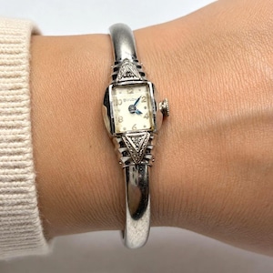 Bulova A9 1940 10k GF Women\'s Silver-Tone Vintage Bracelet Watch - Silver Bulova Vintage Ladies Watch – 1949 – A9 – 10K Rolled Gold  main image 2