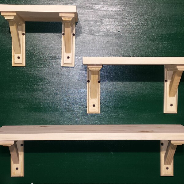 Natural Wood Shelf Etsy