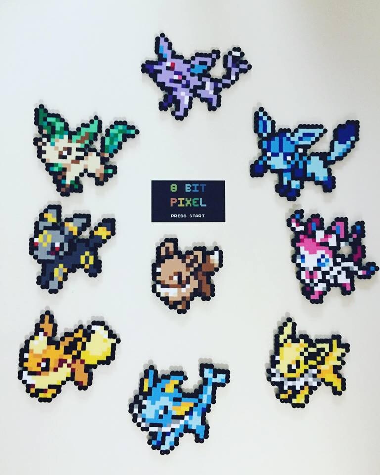 Cute Pixel Art Pokemon Eevee Evolutions - So how do you guarantee which