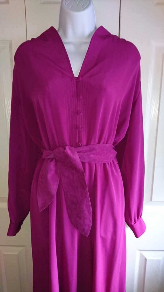 Vintage Dress,Vintage Lilli Ann Dress,Fuchsia Dres