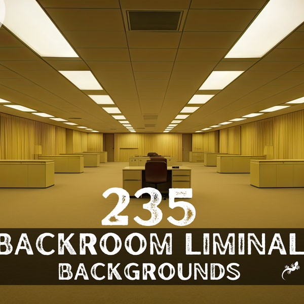 235 Backroom Liminal Space Vtuber Backgrounds Bundle, Stream Twitch Zoom Backgrounds, Backrooms Virtual Background, Vtuber Digital Download