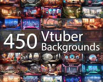 450 sfondi Vtuber, Sfondi streaming, Sfondo Twitch, Sfondo zoom, Sfondo virtuale, Stanze Vtuber, Lo-fi, Download digitale