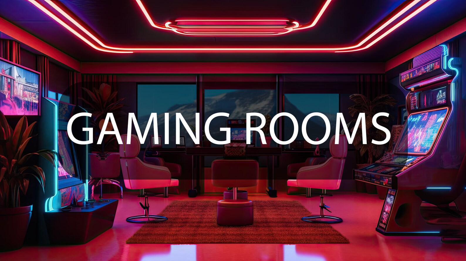 Gaming Room Arcade Vtuber Backgrounds Bundle, Stream Backgrounds