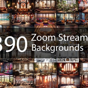 390 arrière-plans en streaming Vtube Streamer Mega Bundle, arrière-plan Vtuber Stream, arrière-plan virtuel, téléchargement numérique d'arrière-plan Vtuber
