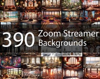 390 Vtube Streamer Streaming Backgrounds Mega Bundle, Sfondo Stream Vtuber, Sfondo Virtuale, Download Digitale Sfondo Vtuber