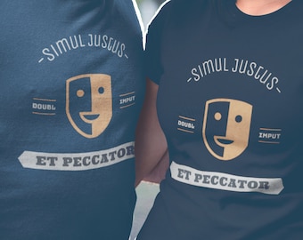 Simul Justus et Paccator - Short-Sleeve Unisex T-Shirt