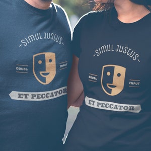 Simul Justus et Paccator - Short-Sleeve Unisex T-Shirt