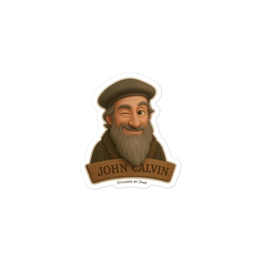 John Calvin - Sticker - Etsy