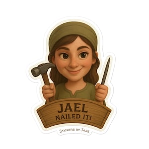 Jael - Série Mulheres da Bíblia - Adesivos