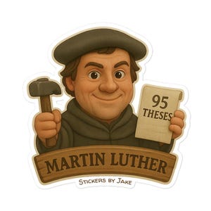 Martinho Lutero - Adesivos