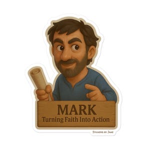 Marco, collaboratore dell'apostolo Pietro - Adesivo