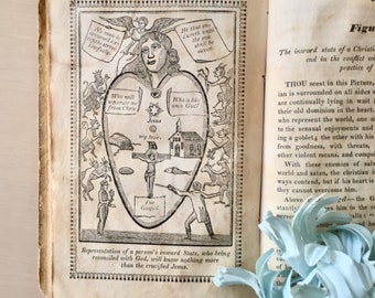 Antique Victorian Book- The Heart of Man- Religion