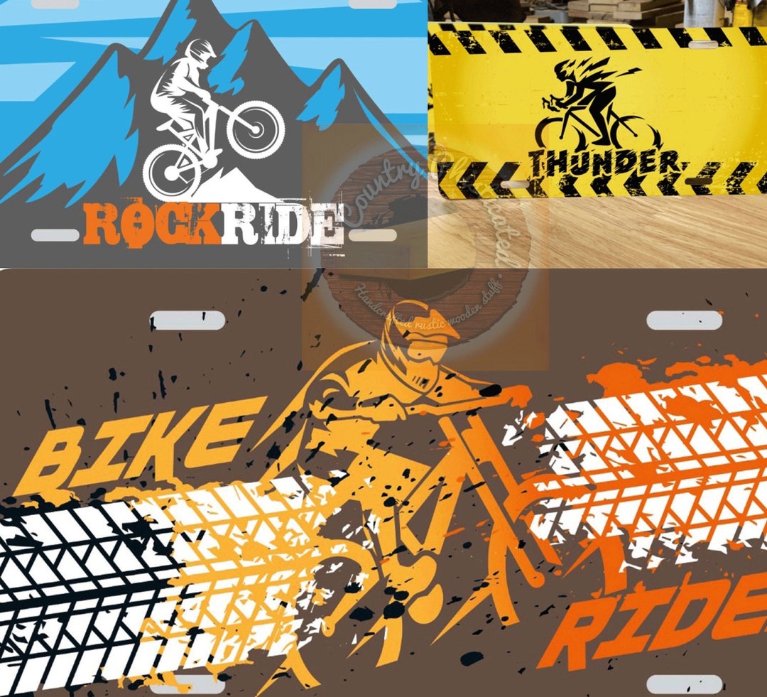 Cyclist Enthusiast License Plate / Car License Plate Etsy