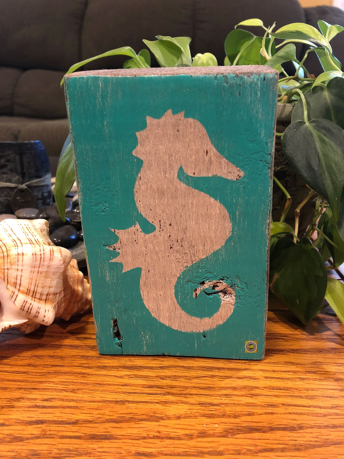 Coastal Wooden Blocks / Handmade / Hand Painted / Nautical Etsy