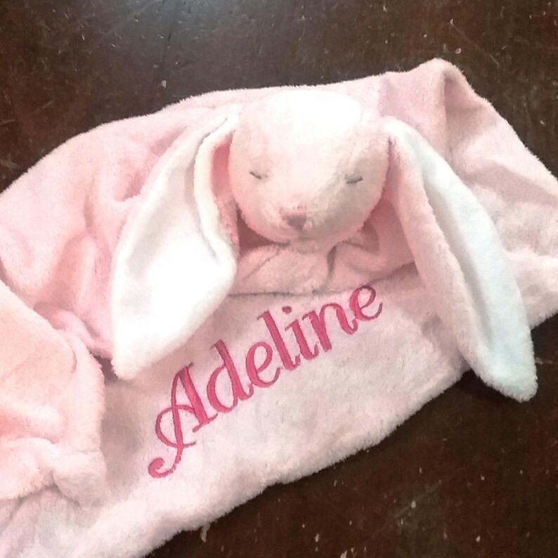 Dalmatian Lovie with Name / Personalized Lovie Blanket / Personalized Security Blanket / Personalized Dog Lovie / Monogrammed Puppy Blanket image 9