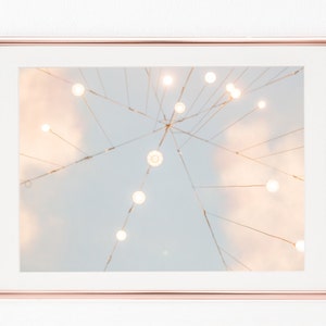 Pastel Lights, Clouds, Nursery, Download Digital Photography, Print, Downloadable Image, Printable Art, Artwork image 1