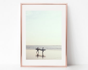 Sunset, Beach, Surfers, Landscape Photography, Asia, Download Digital Photography, Print, Downloadable Image, Printable Art, Artwork