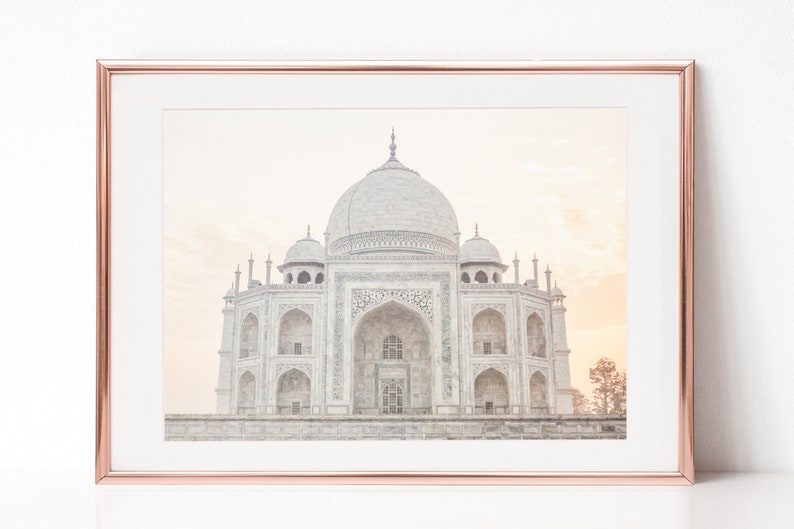 India Architecture Taj Mahal Photography, Download Digital Photography, Print, Downloadable Image, Printable Art, Artwork image 1