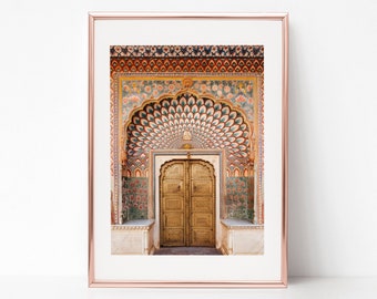 Indian Decor Door Travel Architecture Photography, Download Digital Photography, Print, Downloadable Image, Printable Art, Artwork