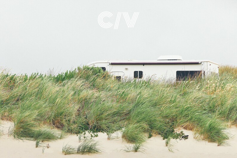 Landscape Photography, Caravan, Camping, Beach, Download Digital Photography, Print, Downloadable Image, Printable Art, Artwork image 2