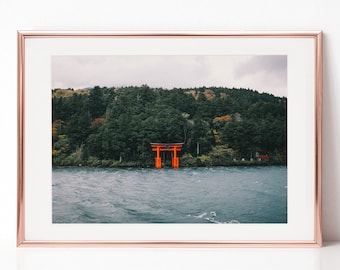 Reisfotografie, Japan, Landschap, Lake View, Download Digitale Fotografie, Print, Downloadable Image, Afdrukbare Kunst