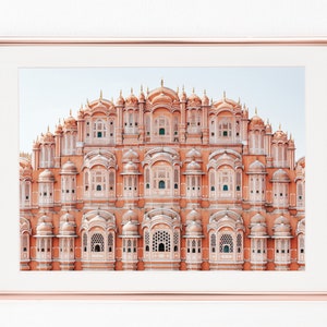 India Architecture Pink Building Travel Photography, Download Digital Photography, Print, Downloadable Image, Printable Art, Artwork