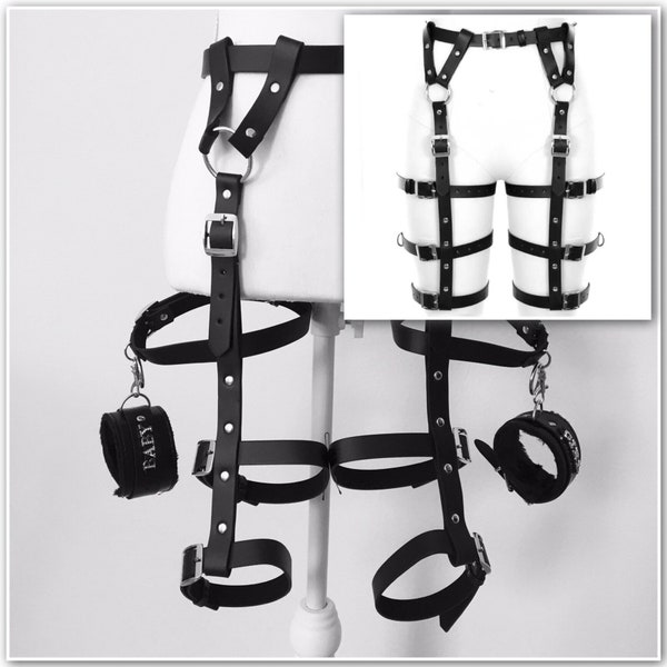 Leg and cuff reatraints bottom harness set