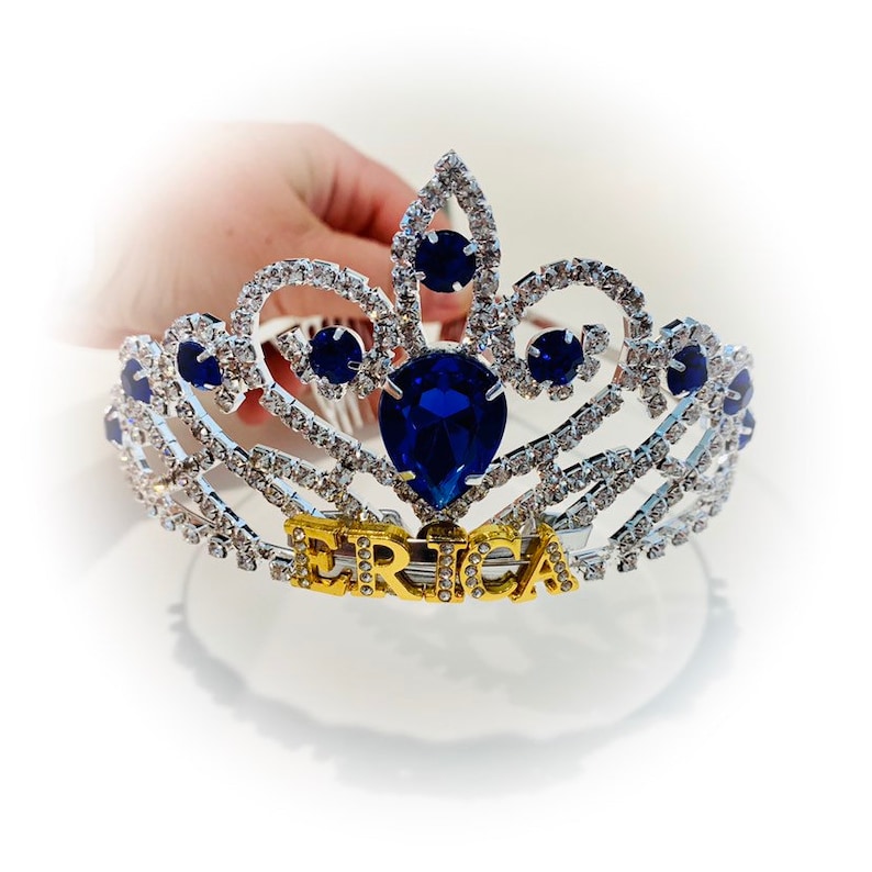 Custom Name Tiara/custom Word Tiara for Birthday Etsy