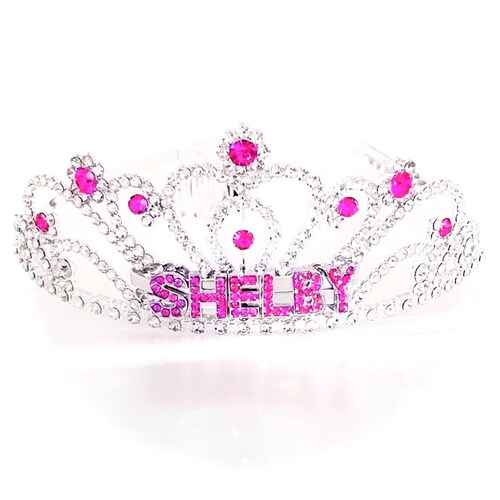 Custom Name Tiara/custom Word Tiara for Birthday Etsy