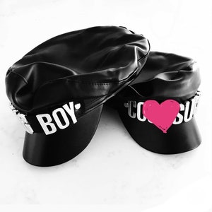 Pu Leather Newsboy Cap Hat - Etsy display picture 1